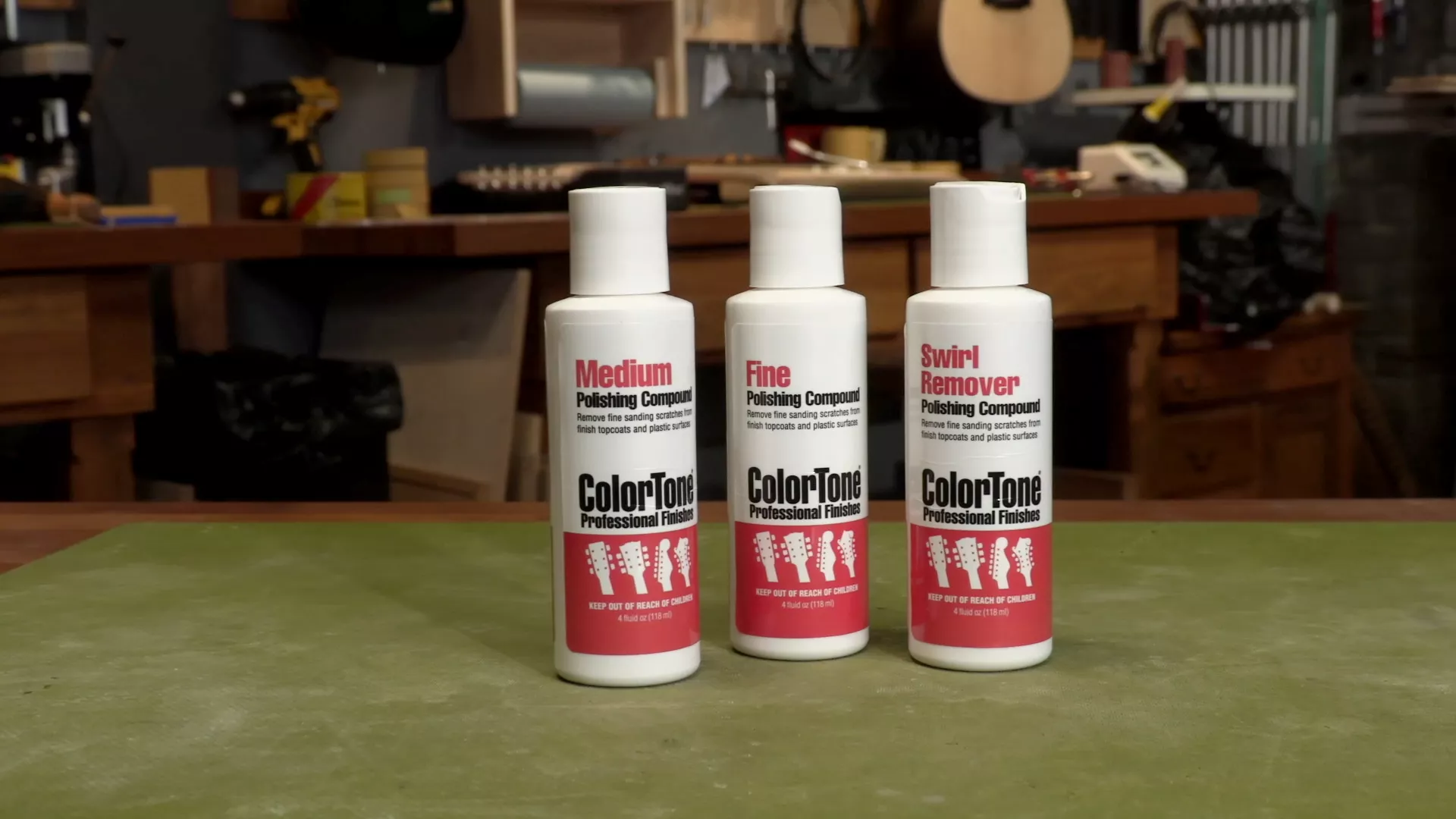 Composés de polissage de couleur