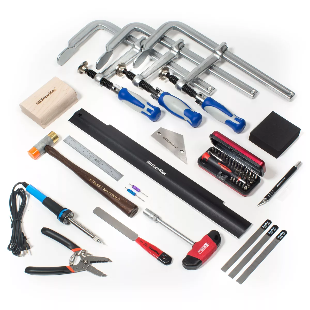 Tool Set Deluxe Electric Kit de guitare Builders - Col fixe Tool Set Deluxe Electric Kit de guitare Builders - Col fixe