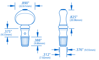 Piquet de 5ème corde de friction