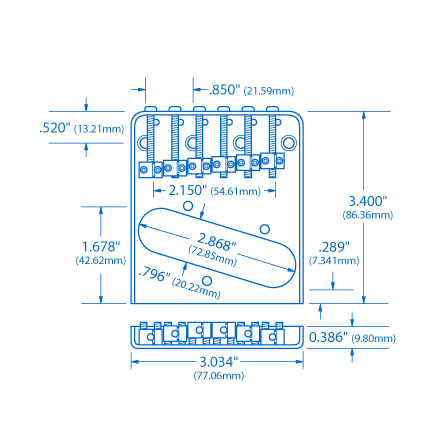 Pont traditionnel 6-Saddle pour télédiffuseur