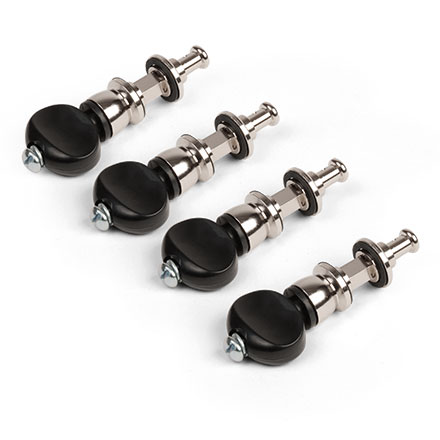 Grover Champion Friction Banjo Tuning Pegs, Nickel, lot de 4