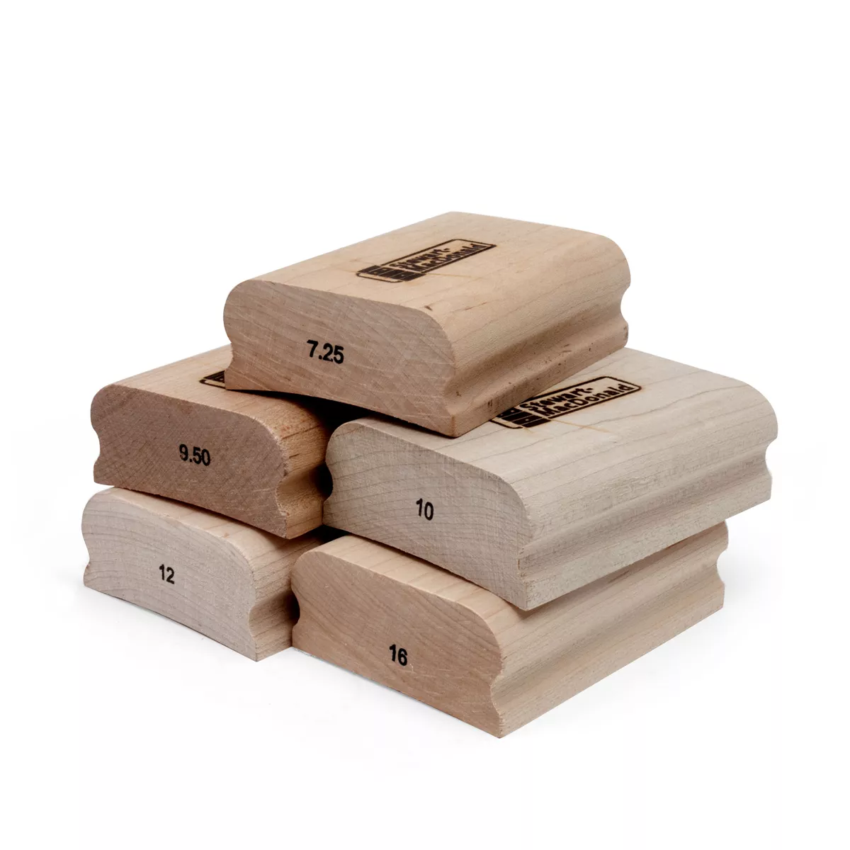 Ensemble essentiel de cales de ponçage pour radius 4 po, ensemble de 5 Ensemble essentiel de cales de ponçage pour radius 4 po, ensemble de 5