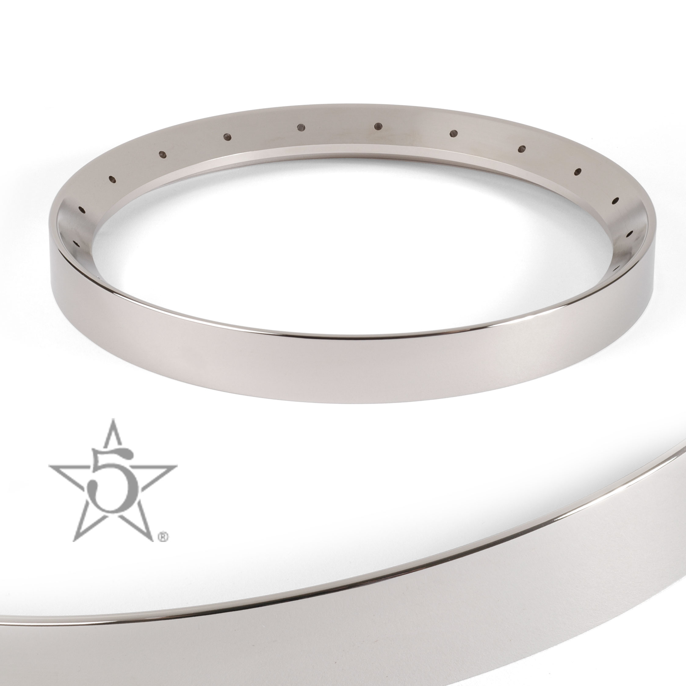 Bague Banjo cinq Five-Star à tête plate Bague Banjo cinq Five-Star à tête plate