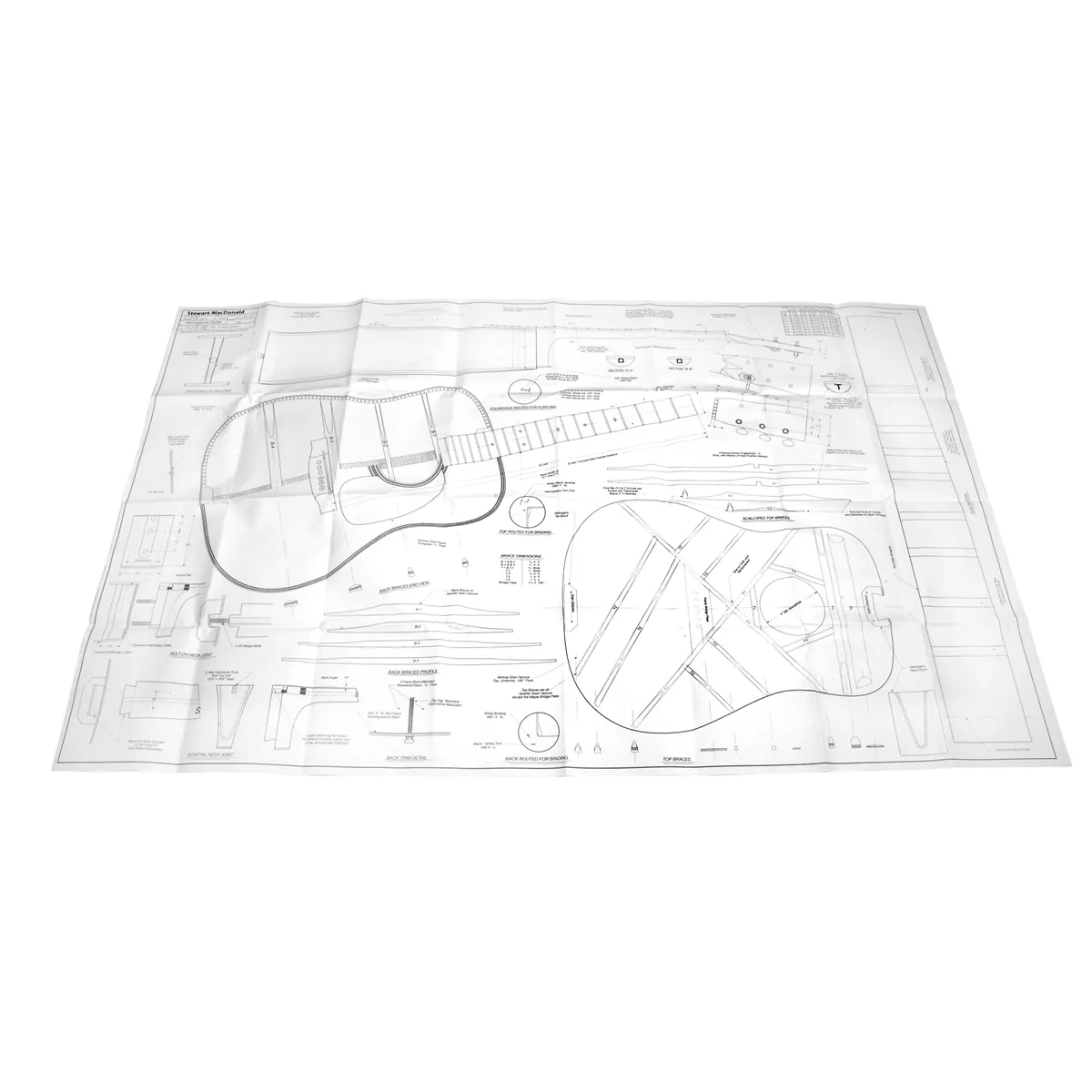 Plan technique de guitare Herringbone Plan technique de guitare Herringbone