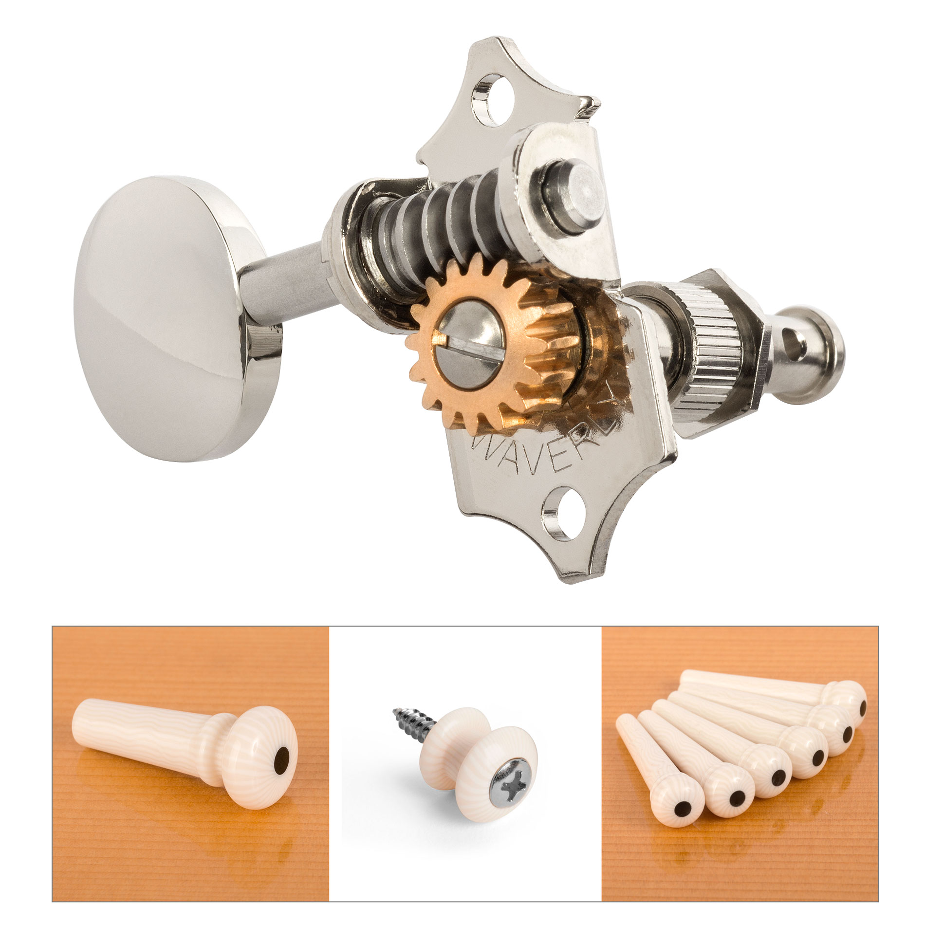 Collection Waverly Oval Knob Anniversary avec clous et boutons ivoroïdes