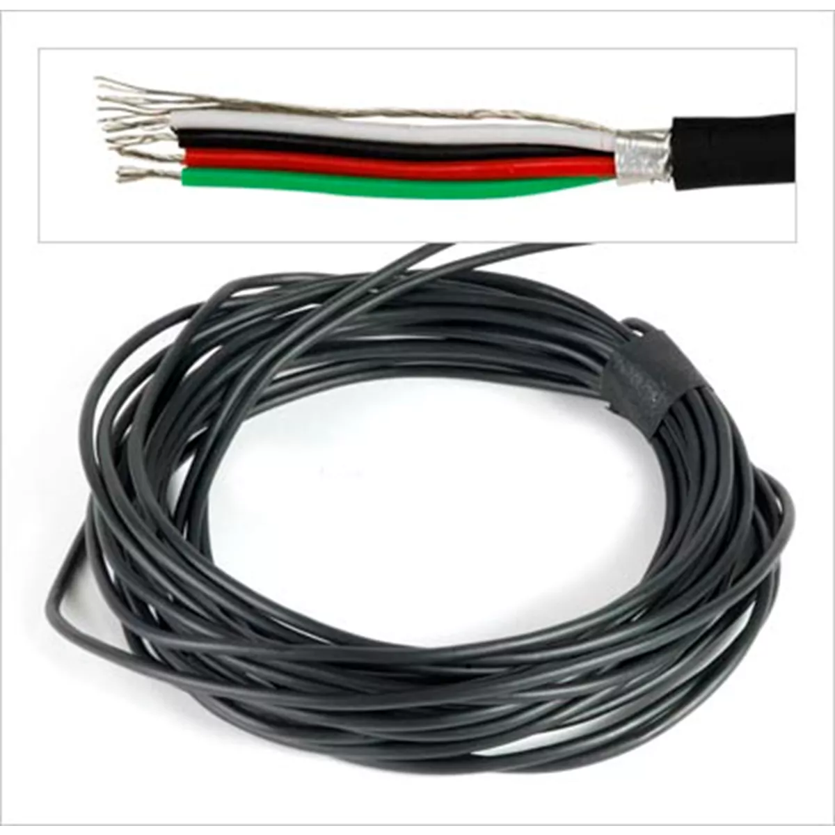 Fil de circuit à 4 conducteurs - 25 pieds Fil de circuit à 4 conducteurs - 25 pieds