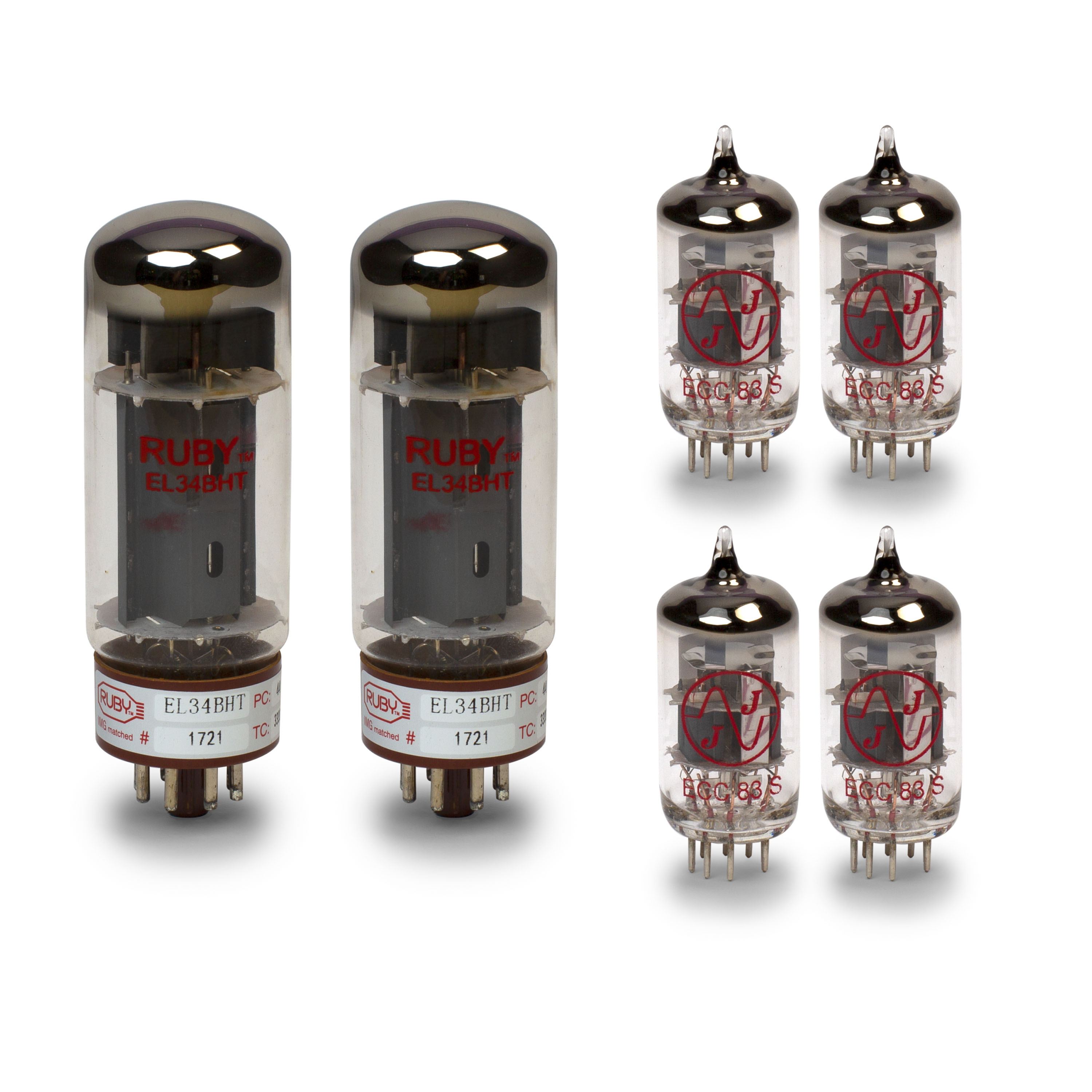 Jeu de tubes Marshall DSL 50 avec tubes d’alimentation assortis Jeu de tubes Marshall DSL 50 avec tubes d’alimentation assortis