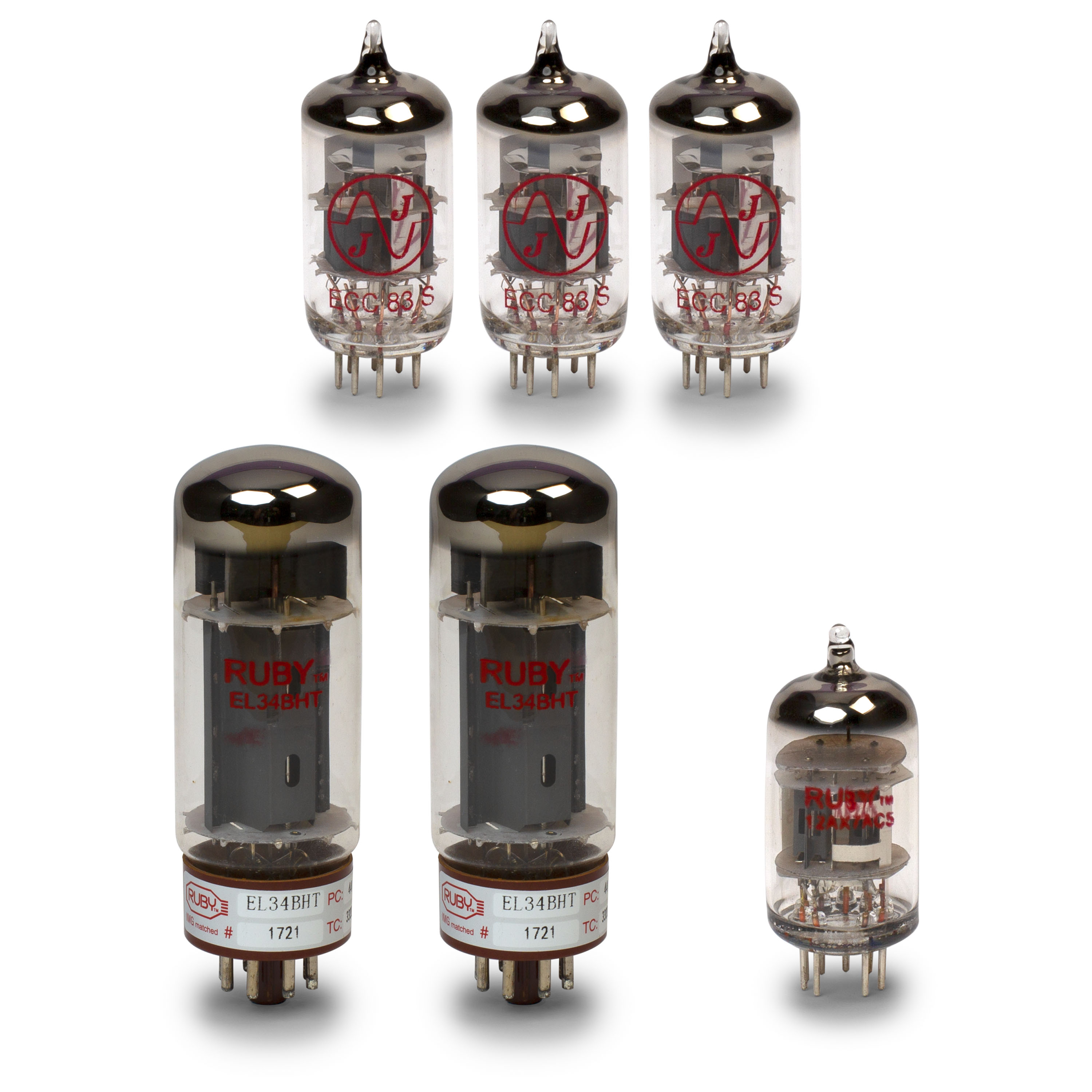 Jeu de tubes Marshall TSL 50 avec tubes d’alimentation assortis Jeu de tubes Marshall TSL 50 avec tubes d’alimentation assortis