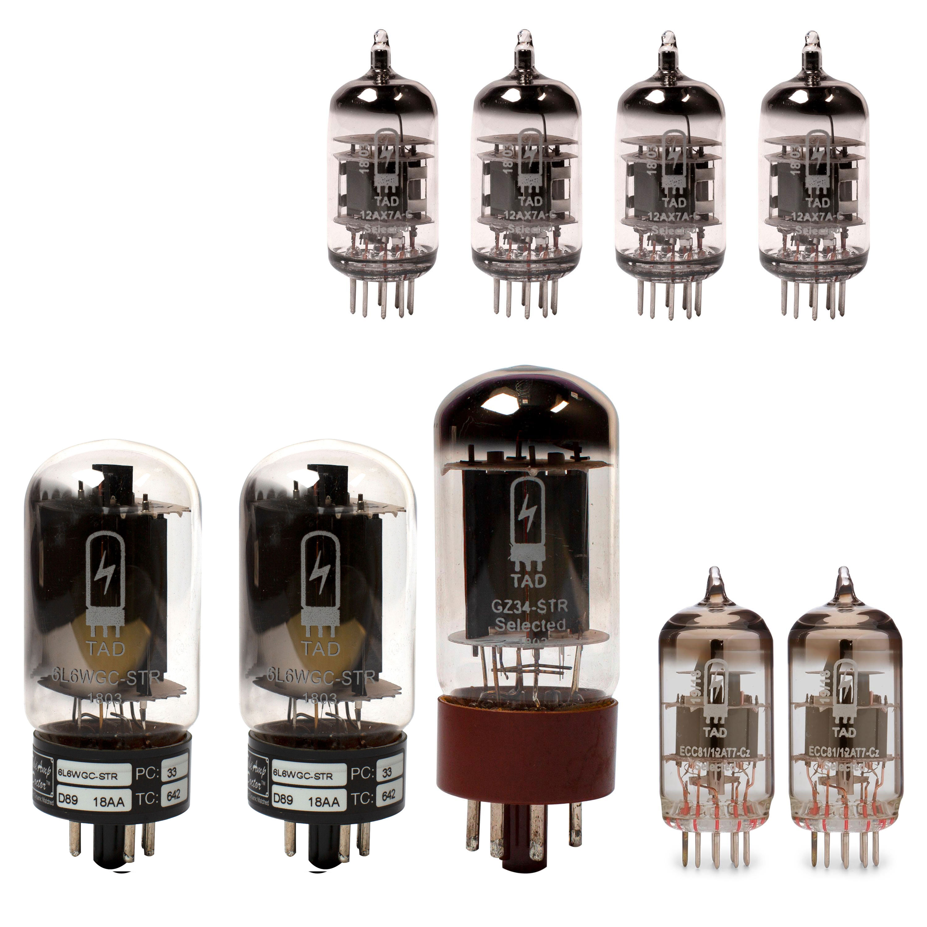 Ensemble de tubes TAD Fender Super Reverb (panneau noir) avec tubes d’alimentation assortis Ensemble de tubes TAD Fender Super Reverb (panneau noir) avec tubes d’alimentation assortis