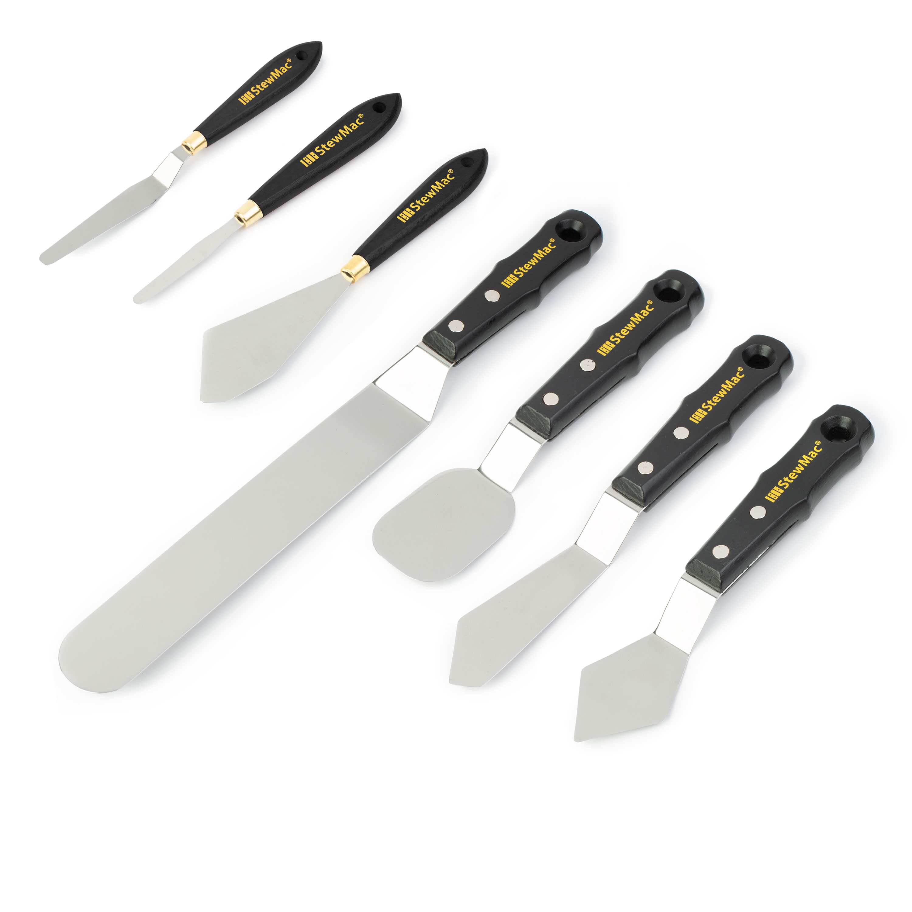 Couteaux de la palette de réparation de guitare, lot de 7