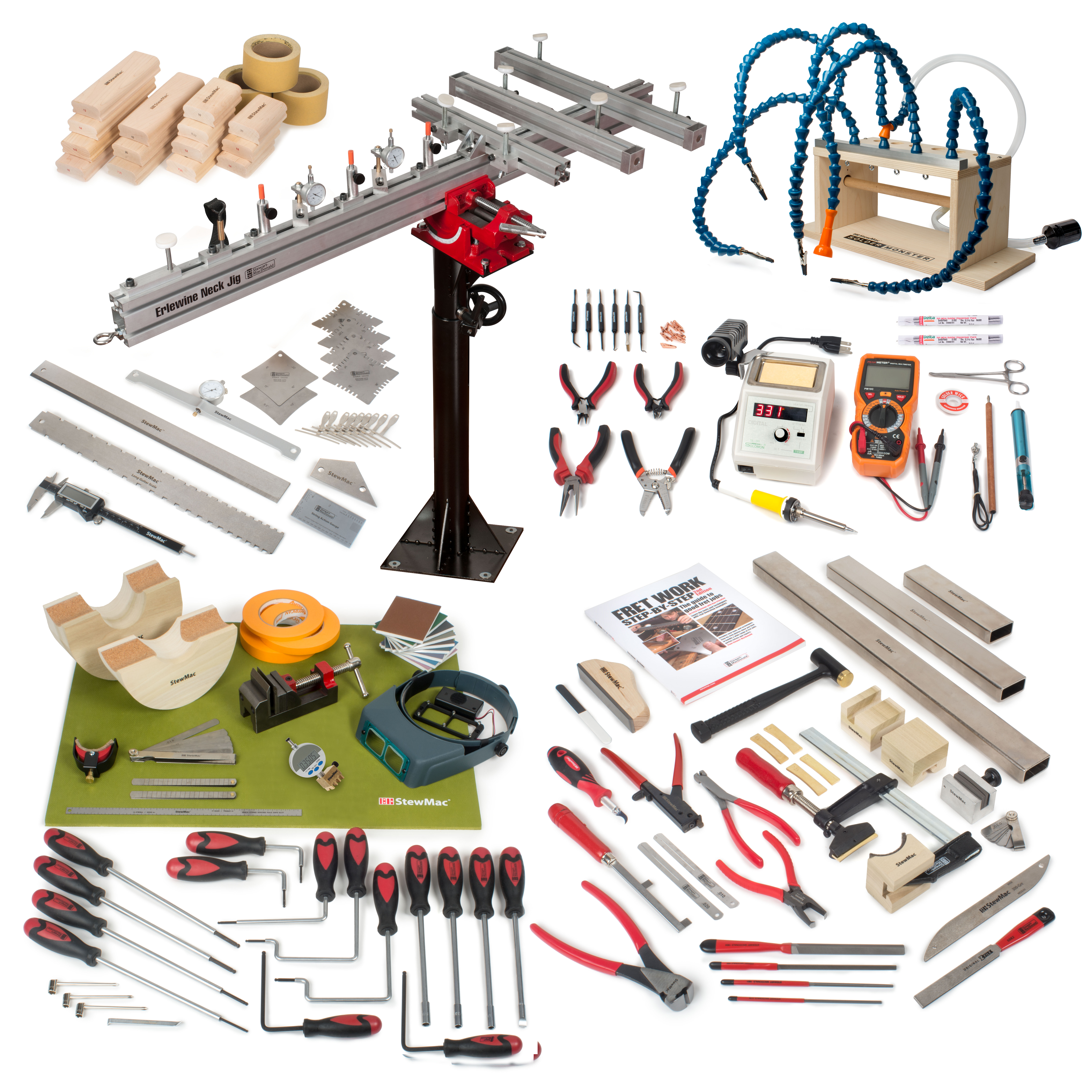 Guitar Shop Master ensemble d’outils, national, 110 volts