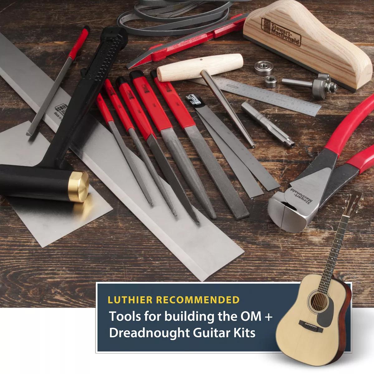 Ensemble d’outils pour kit de guitare Dreadnought et OM Ensemble d’outils pour kit de guitare Dreadnought et OM