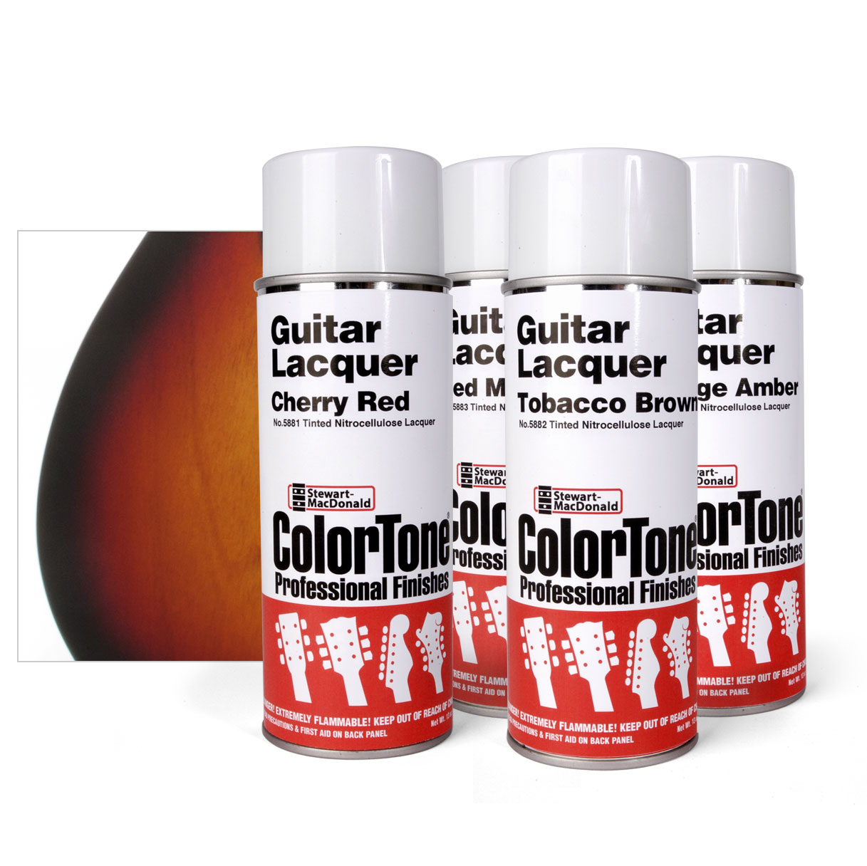Kit de pulvérisateur ColorTone Tobacco Sunburst tricolore