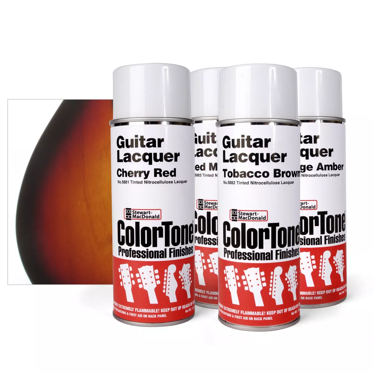 Kit de pulvérisateur ColorTone Tobacco Sunburst tricolore Kit de pulvérisateur ColorTone Tobacco Sunburst tricolore