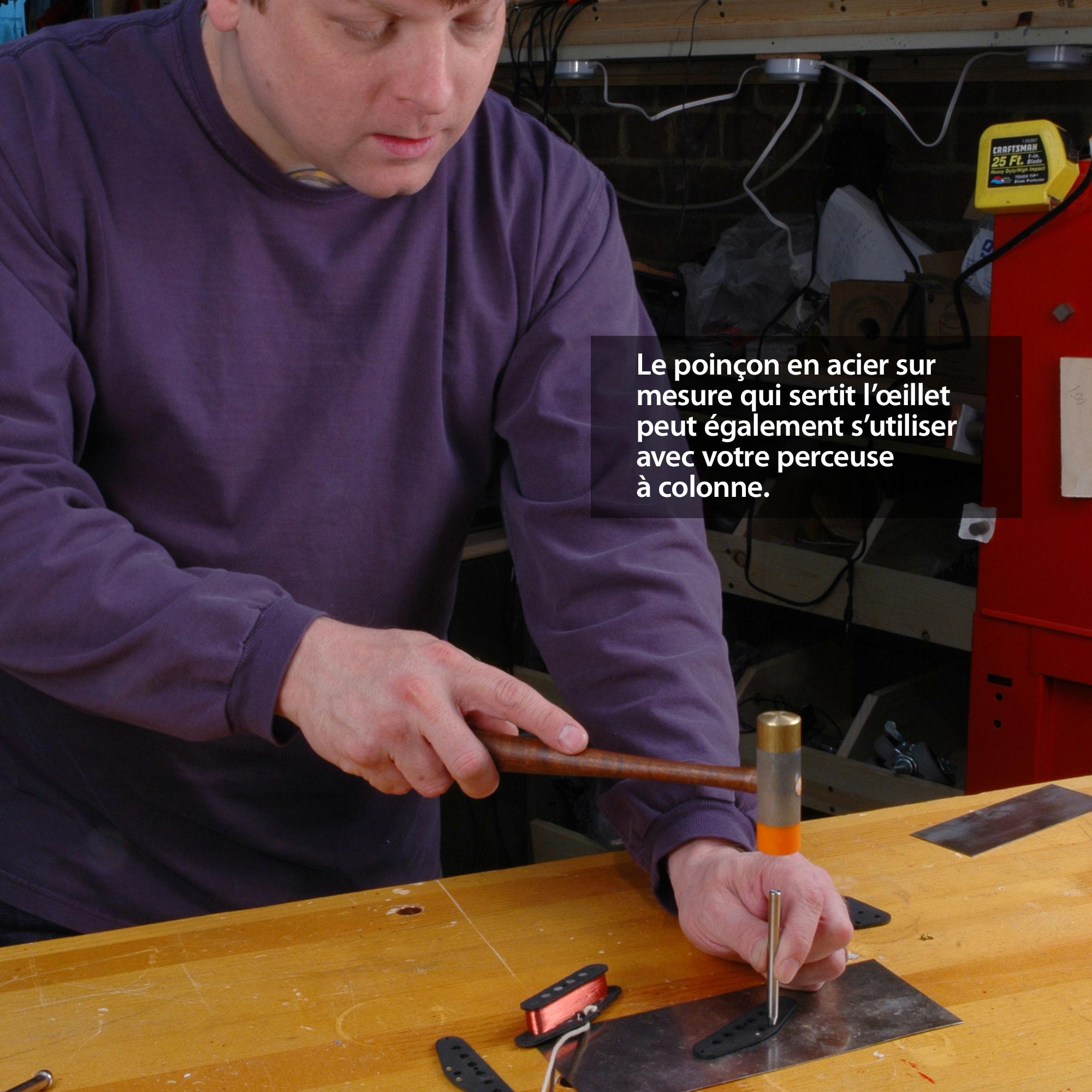 Outil de réglage des œillets et embout