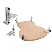 Gabarit de routeur de liaison TrueChannel avec berceau de corps de guitare et jeu de mèches de liaison