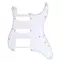 Strat Pickguard avec Humbucker, Blanc / noir / blanc Strat Pickguard avec Humbucker, Blanc / noir / blanc
