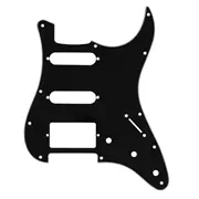 Strat avec plaque de protection Humbucker, noir / blanc / noir