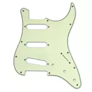 Strat avec plaque de protection, menthe / noir / menthe