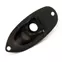 Plaque de jack pour Strat, Noir Plaque de jack pour Strat, Noir