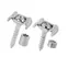 Dispositifs de retenue de corde de guitare, chrome, jeu de 2 Dispositifs de retenue de corde de guitare, chrome, jeu de 2