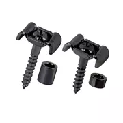 Dispositifs de retenue Corde de guitare, Noir, jeu de 2