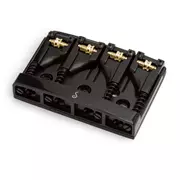 Pont de graves Roller Schaller 4-String, noir