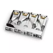Pont de graves Roller Schaller 4-String, chrome