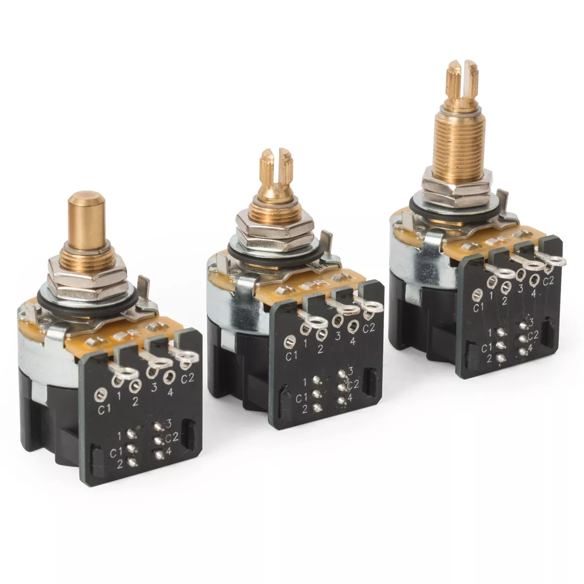 Potentiomètres Push-Pull CTS, DPDT (double pôle double bascule) Potentiomètres Push-Pull CTS, DPDT (double pôle double bascule)