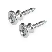 Boutons de sangle pour Gibson, aluminium poli, jeu de 2
