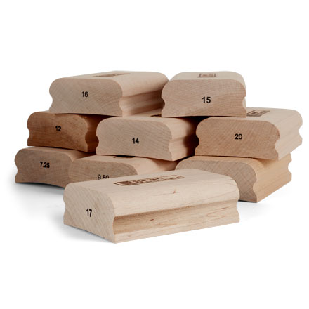 Cales de ponçage pour radius de 4 po Cales de ponçage pour radius de 4 po