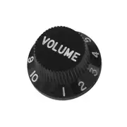 Bouton Strat, volume, noir
