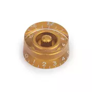 Bouton de vitesse, doré, pour axe rotatif de potentiomètre grossier (Alpha)