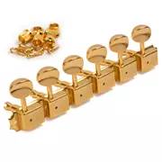 Tuners 6-In-Line à bouton ovale de style vintage Gotoh, dorés