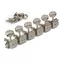 Tuners 6-In-Line à bouton ovale de style vintage Gotoh, nickel Tuners 6-In-Line à bouton ovale de style vintage Gotoh, nickel