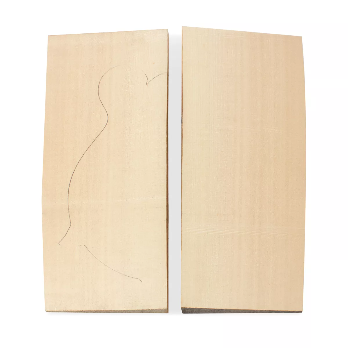 Bois de tête d’épicéa rouge pour mandolin ou violon Bois de tête d’épicéa rouge pour mandolin ou violon