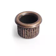 1920s-style Bagues mécaniques, moletées, laiton finition vieillie