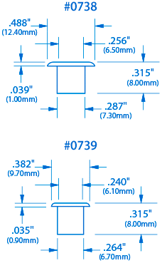 Bague tuner à œillets vintage