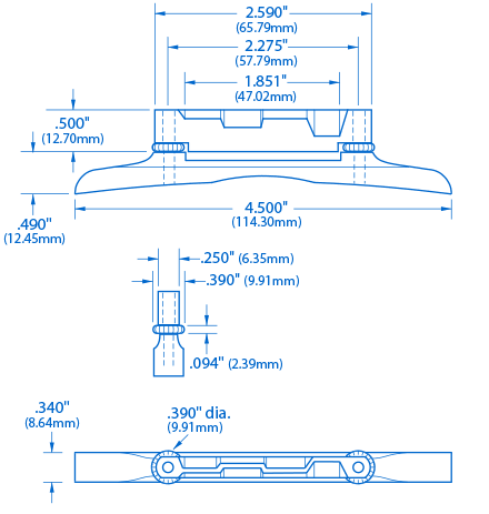 Pont Mandolin de style vintage Randy Wood