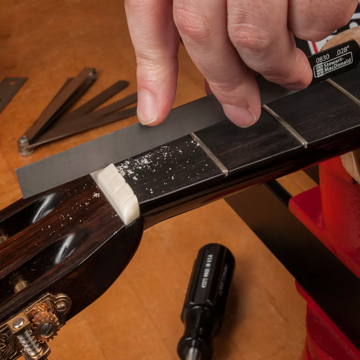 Limes de rainurage avec jauge Limes de rainurage avec jauge