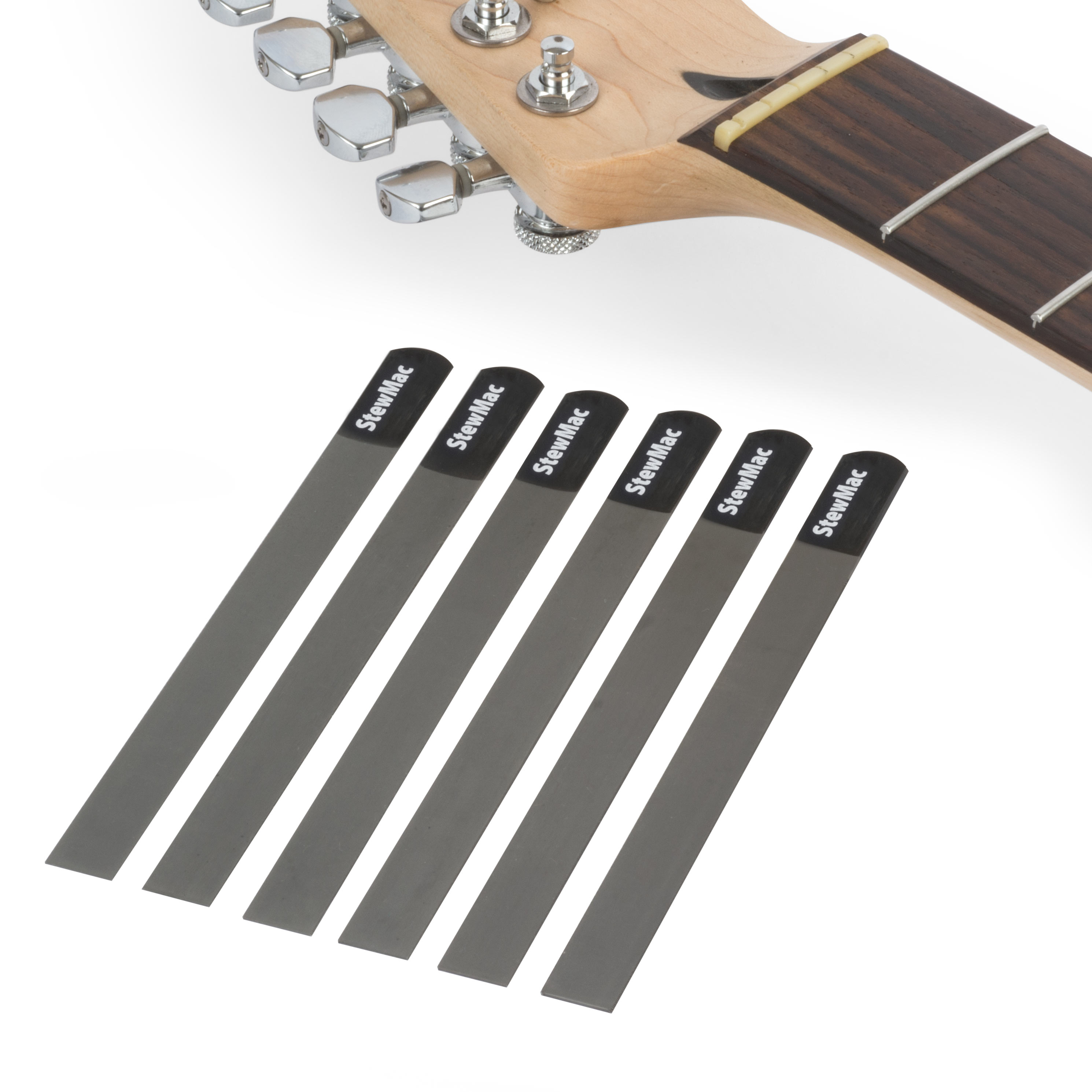 Kit de limes de rainurage de sillet avec jauge pour guitare électrique Kit de limes de rainurage de sillet avec jauge pour guitare électrique
