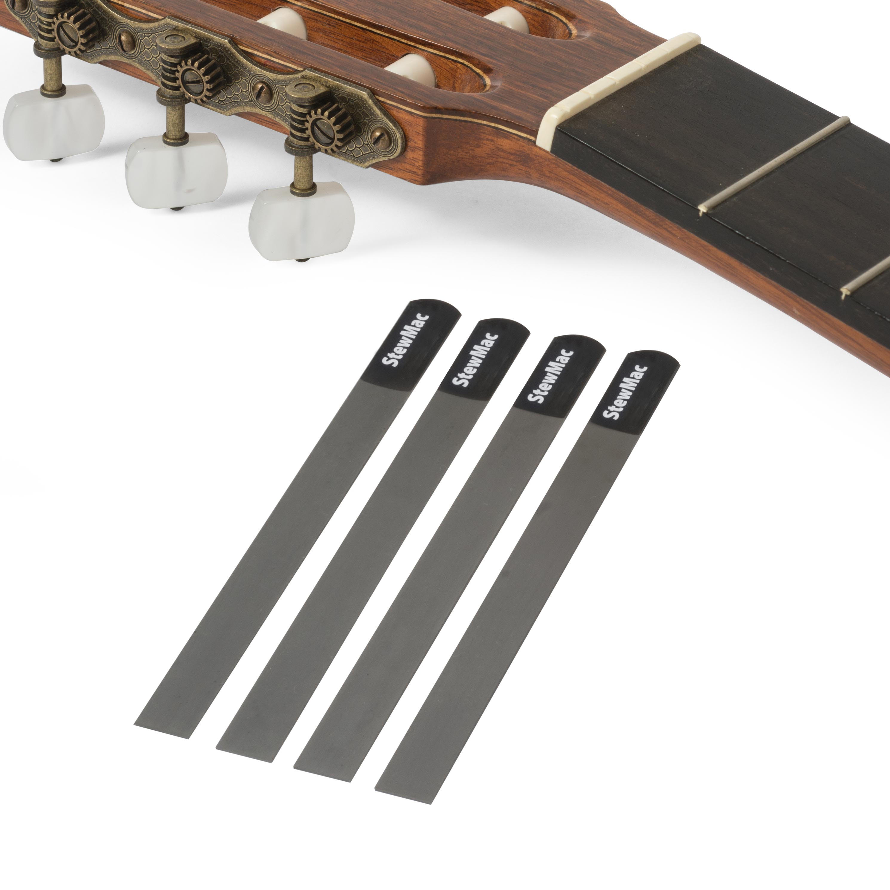 Kit de limes de rainurage de sillet avec jauge pour guitare classique