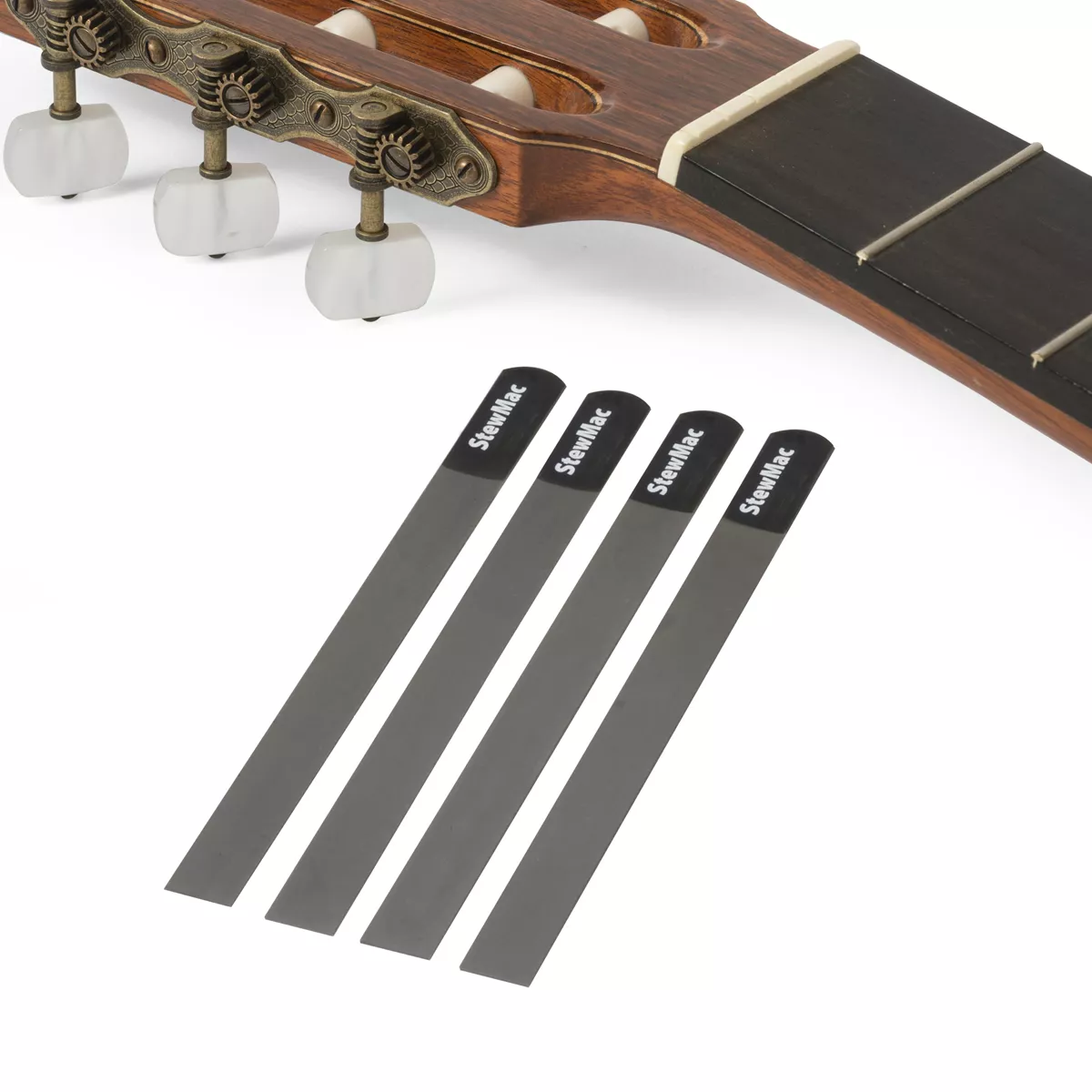 Kit de limes de rainurage de sillet avec jauge pour guitare classique Kit de limes de rainurage de sillet avec jauge pour guitare classique