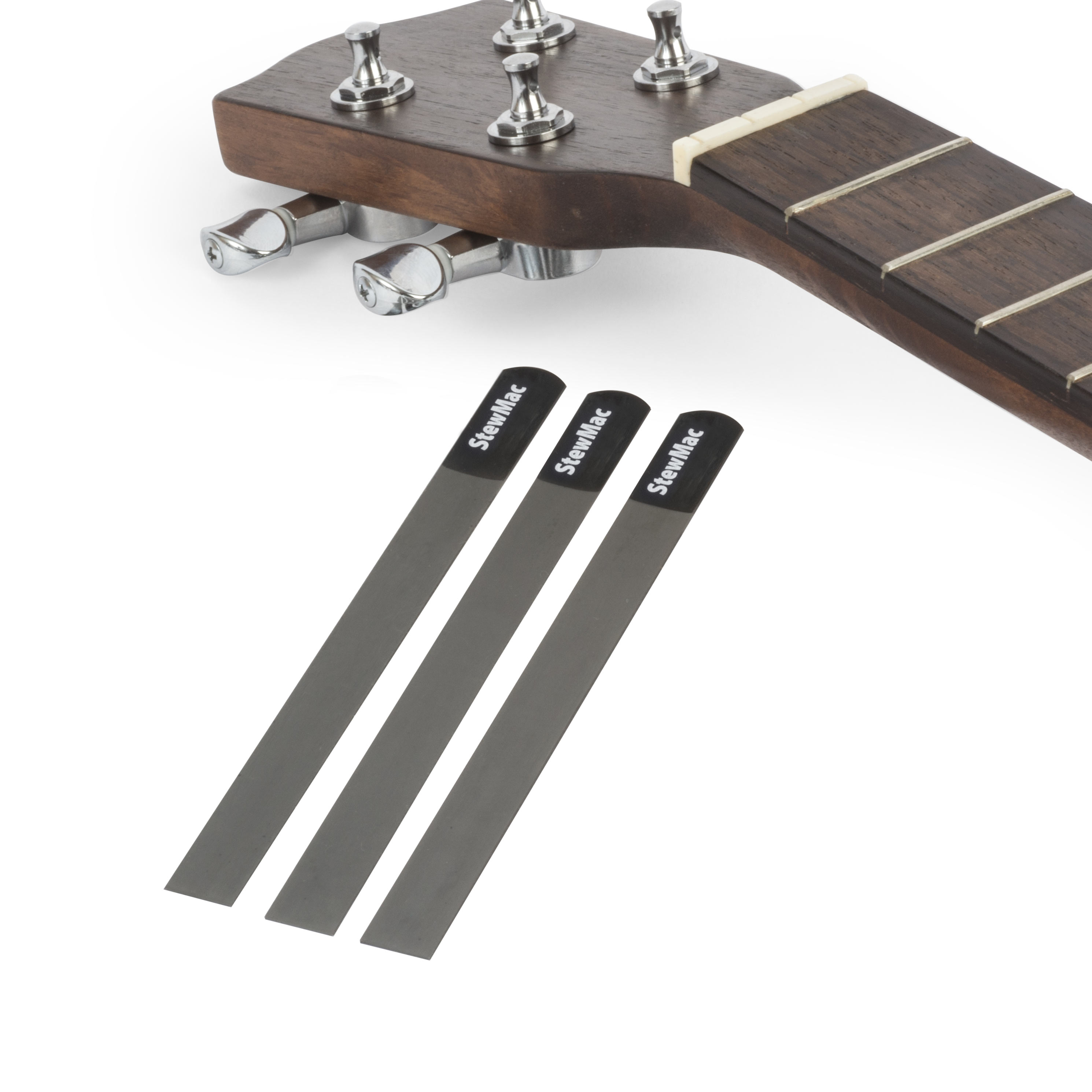 Kit de limes de rainurage de sillet avec jauge pour ukulélé
