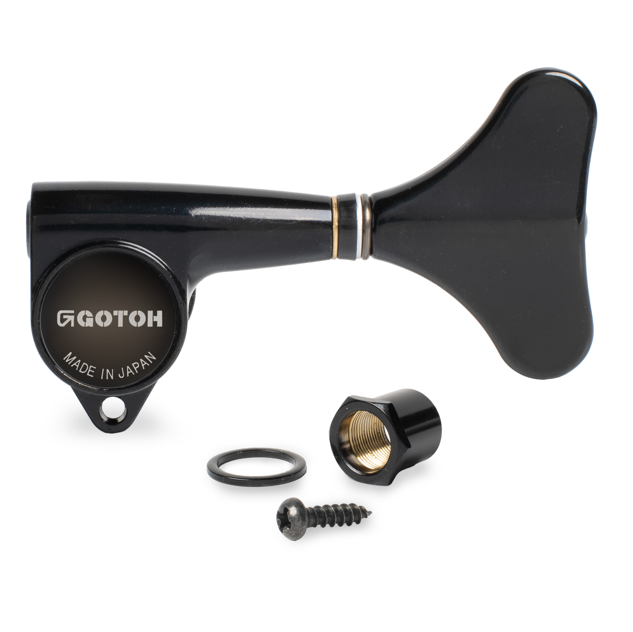 mécaniques de basses compact Gotoh individuel, noir, mécaniques gauche