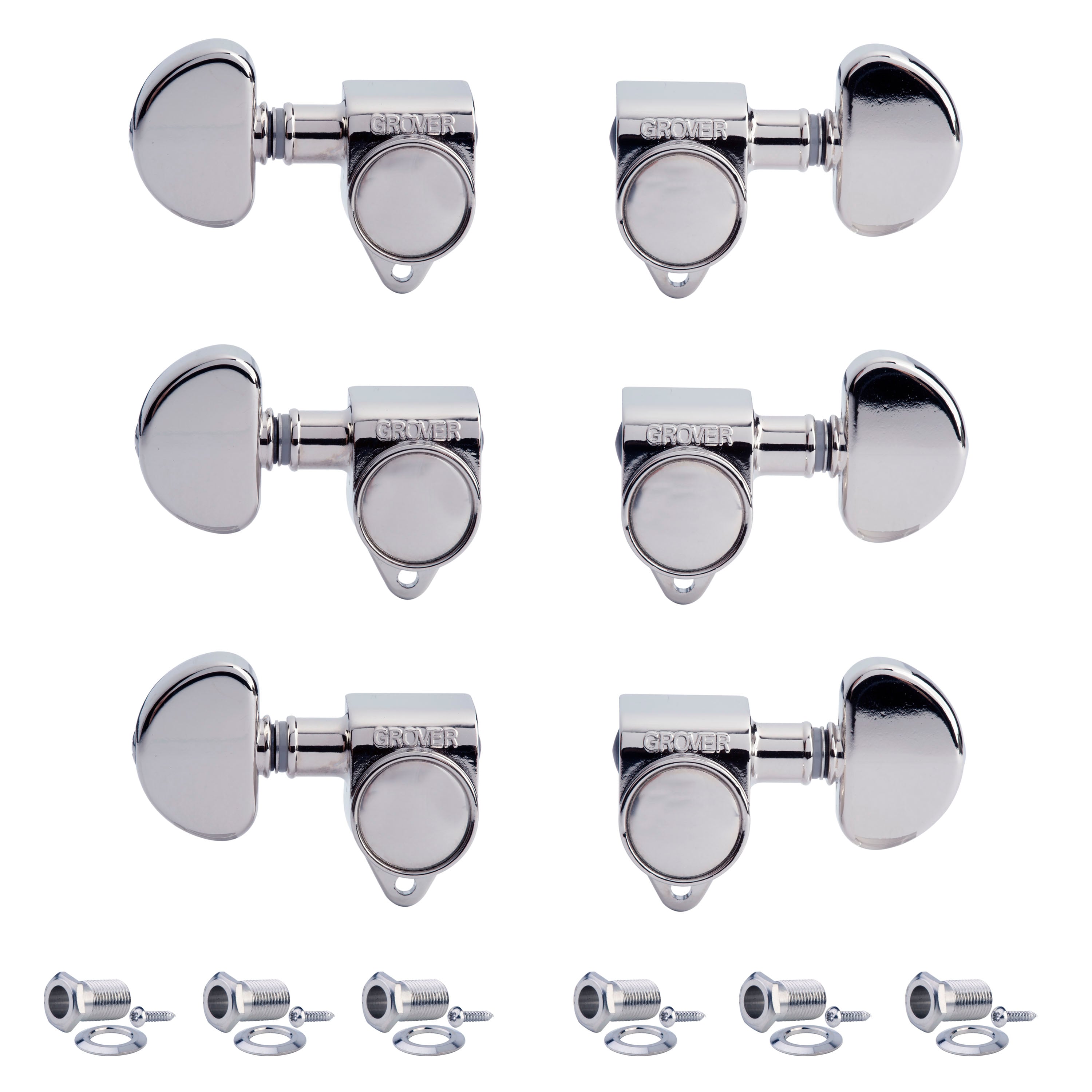 Grover Original Rotomatics (102 Series) 3+3 Tuners, 18:1 ratio, chrome