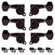 Grandes machines de réglage Gotoh de type Schaller 3+3 , Noir Grandes machines de réglage Gotoh de type Schaller 3+3 , Noir