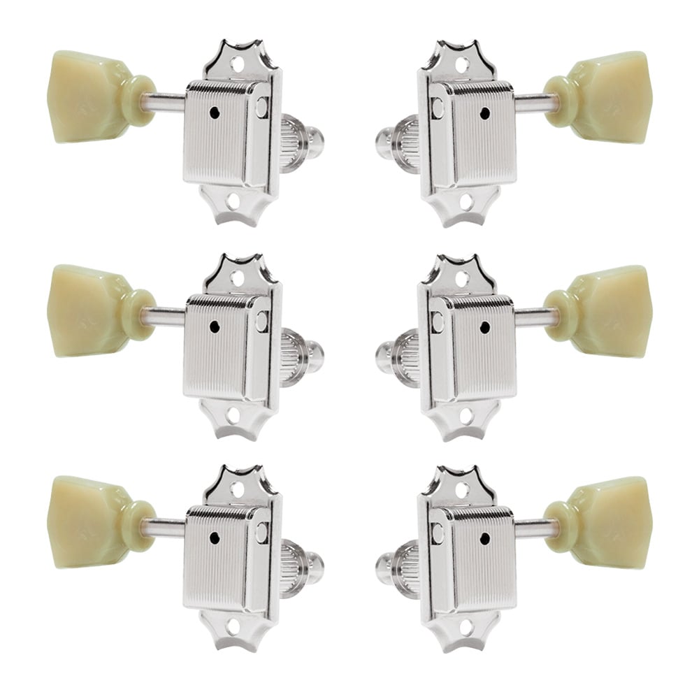 Gotoh Vintage Keystone-style 3+3 Tuning Machines, Nickel
