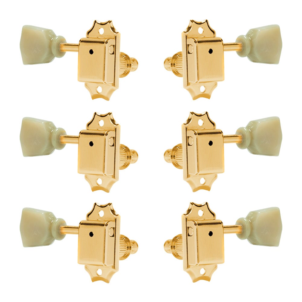 Gotoh Vintage Keystone-style 3+3 Tuning Machines, Gold