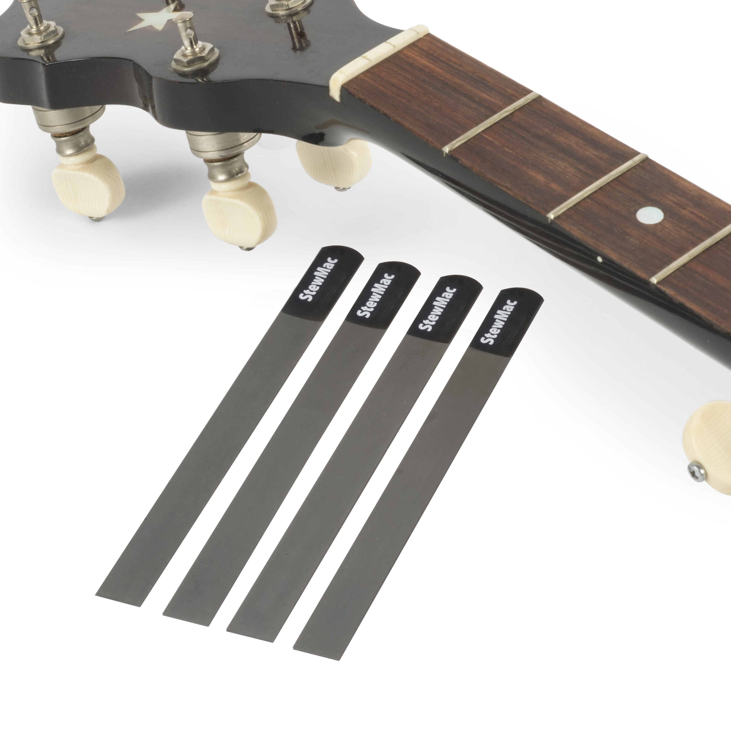 Kit de limes de rainurage de sillet avec jauge pour banjo
